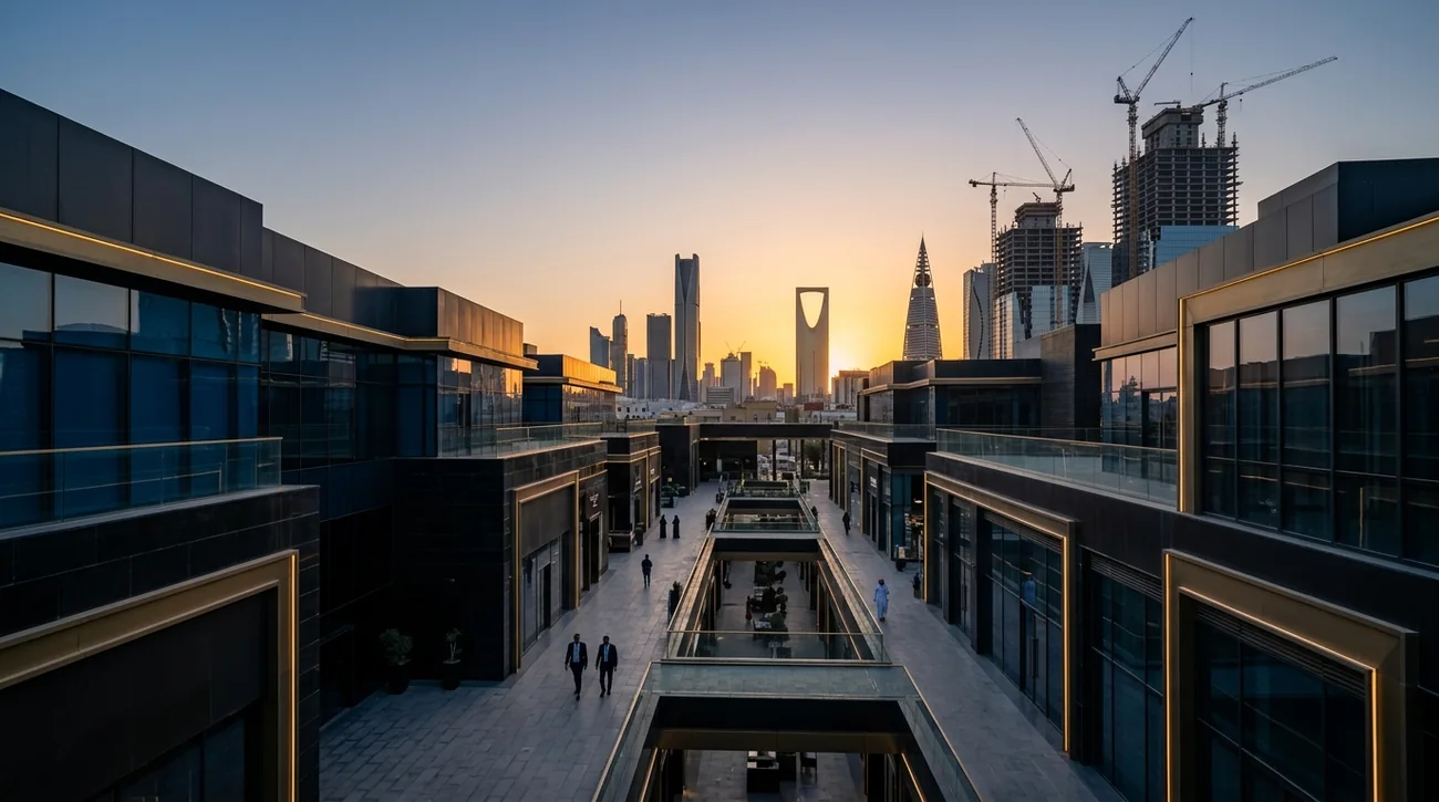 Riyadh skyline and construction market