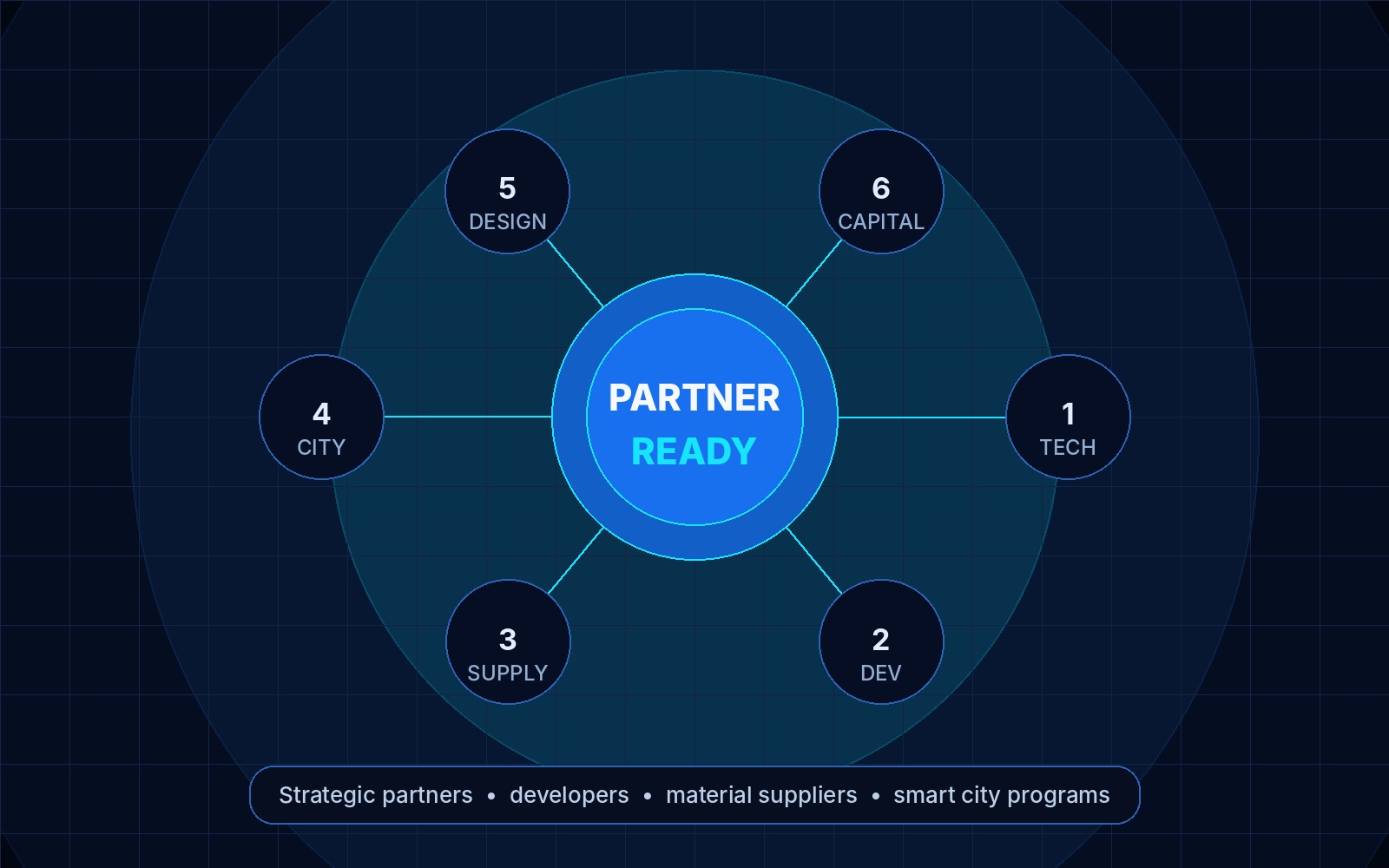 Strategic partnership ecosystem visual